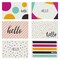48 Pack All Occasion Hello Cards with Envelopes, Welcome and Thinking of You Greeting Note Cards, Blank Inside for Friends, Family, Teachers, Students (4x6 in)